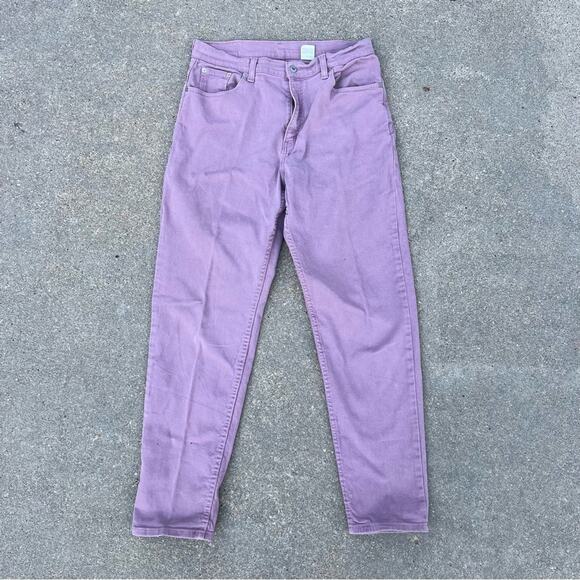 Vintage Y2K Levi’s 550 relaxed fit tapered leg pink jeans Size 14 Mis M - Picture 2 of 7